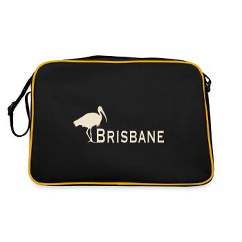 Bin Chicken Brisbane - Retro Bag - black/gold - Back