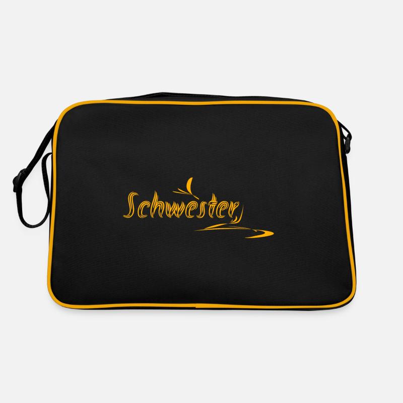 Schwester als Schwester Retro Tasche