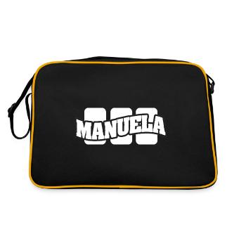 Name Manuela - Retro Bag - black/gold - Back