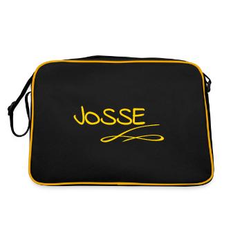 Prénom Josse - Sac Retro - noir/or - Dos
