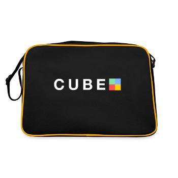 Cube logo - Retro Bag - black/gold - Back