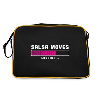 La salsa déplace le cadeau drôle de danseur de salsa - Sac Retro - noir/or - Dos