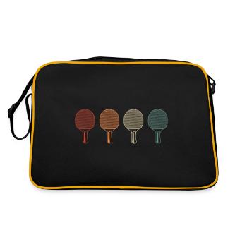 Table tennis saying for a table tennis player - Retro Bag - black/gold - Back