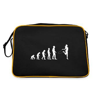 Springseil Seilspringen Evolution - Retro Tasche - Schwarz/Gold - Hinten