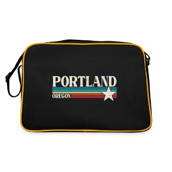 Portland - Sac Retro - noir/or - Dos