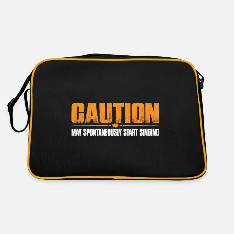 Caution, May Spontaneously Start Singing 7 Retro Bag