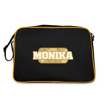 Cadeau pour Monika - Sac Retro - noir/or - Dos
