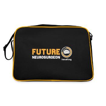 Future Neurosurgeon Loading Brain Neurologist - Retro Bag - black/gold - Back