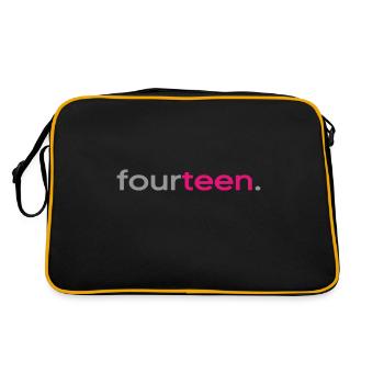 2008 anniversaire 14 ans 14e anniversaire quatorze - Sac Retro - noir/or - Dos