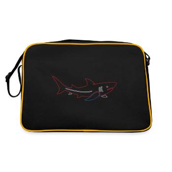 Amoureux des requins Biologie marine Animaux marins Sous-bois - Sac Retro - noir/or - Dos