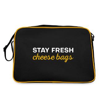 Sacs de fromage Stay Fresh 15 - Sac Retro - noir/or - Dos