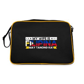Philippines Philippine Flag - Retro Bag - black/gold - Back
