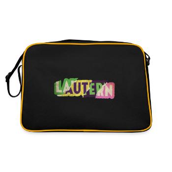 Kaiserslautern Allemagne City Font Punk - Sac Retro - noir/or - Dos