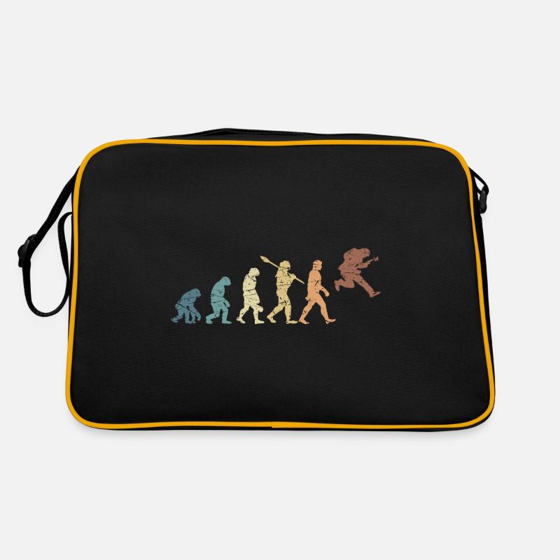 Human Evolution Guitar Band Retro Vintage Sac Retro
