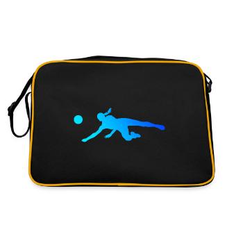 Volleyeur Volleyeur Volley féminin Volley-ball masculin - Sac Retro - noir/or - Dos