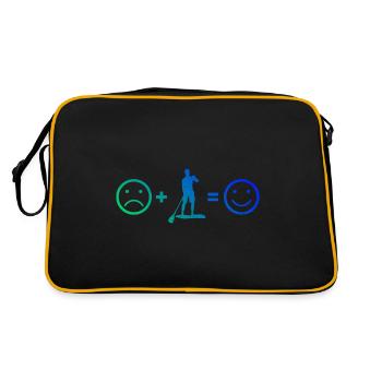 Standup Paddling Standup Paddleboard Standup Paddle - Retro Bag - black/gold - Back