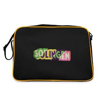 Solingen Germany City Font Punk Retro - Retro Bag - black/gold - Back