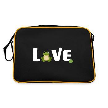 Frogs "frog love" Frog Prince - Retro Bag - black/gold - Back