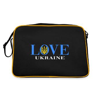 UKRAINE "Ukrainian" slava ukraini zelenskyi - Retro Bag - black/gold - Back