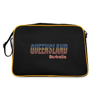 QUEENSLAND - Australie - Sac Retro - noir/or - Dos