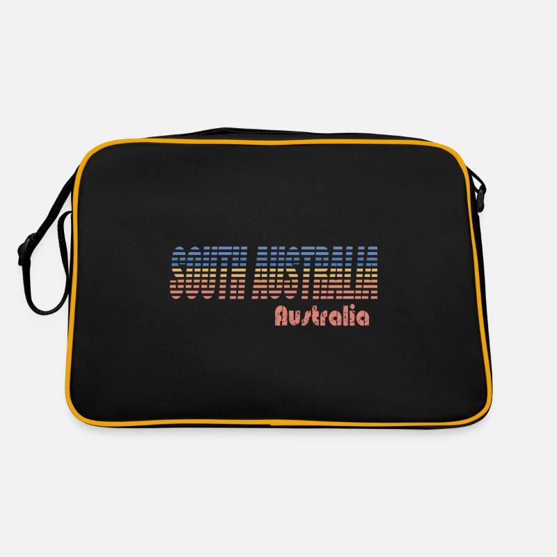SOUTH AUSTRALIA - Retro Bag - black/gold