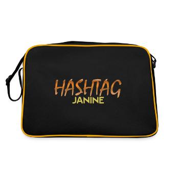Social Janine - Retro Bag - black/gold - Back