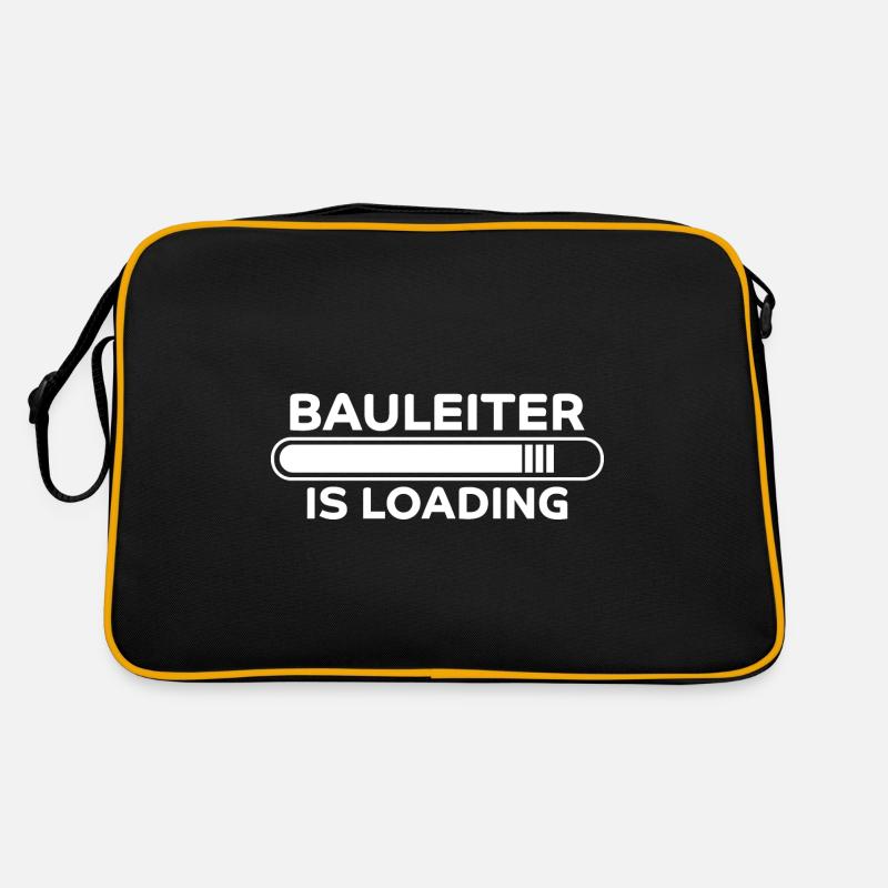 Bauleiter Spruch Baustelle Fun Bauleiter Geschenk Retro Tasche