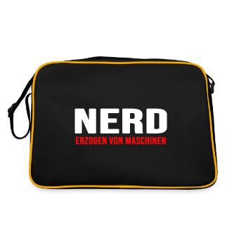 nerd coder server download online nerd-life gamer - Retro Tasche - Schwarz/Gold - Hinten