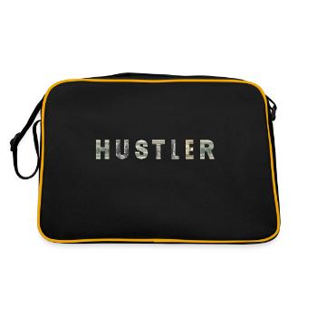 Hustler Money Texture Inspiration - Retro Bag - black/gold - Back