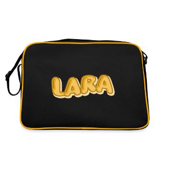 Vacances Lara - Sac Retro - noir/or - Dos