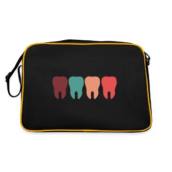 Teeth - Retro Bag - black/gold - Back