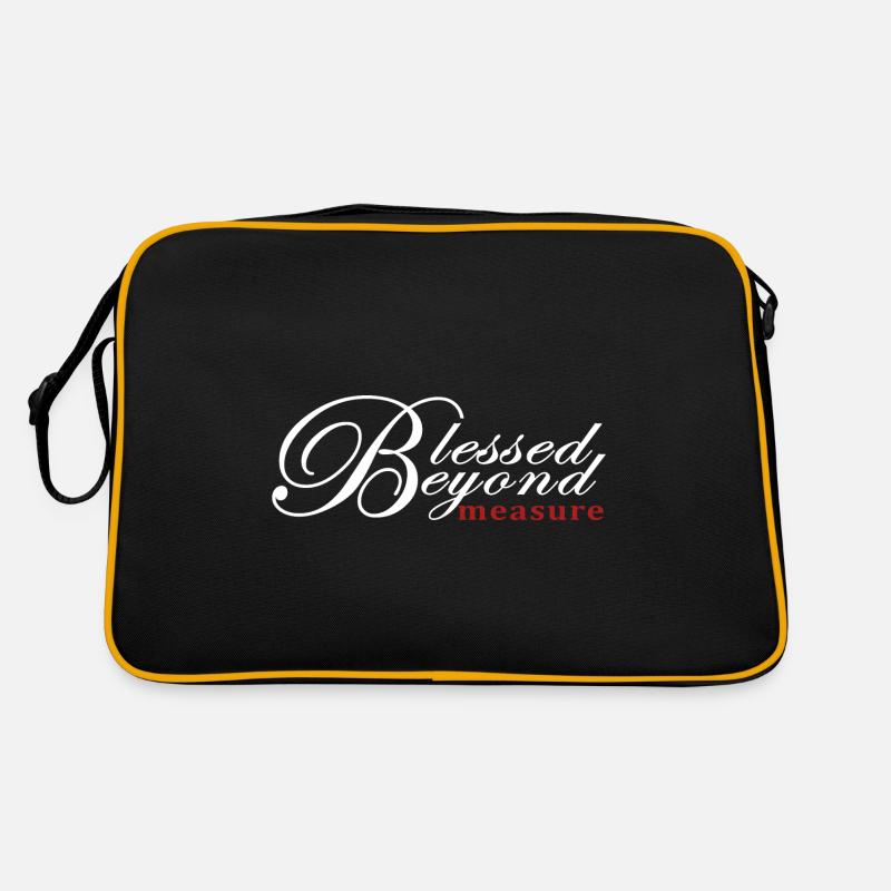 Blessed Beyond Measure, Cool Christian Shirts Retro Bag