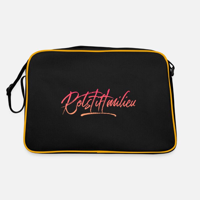 Rotstiftmilieu - Schule Lehrer Geschenk Retro Tasche