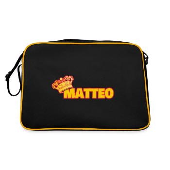 Couronne pour Matteo - Sac Retro - noir/or - Dos
