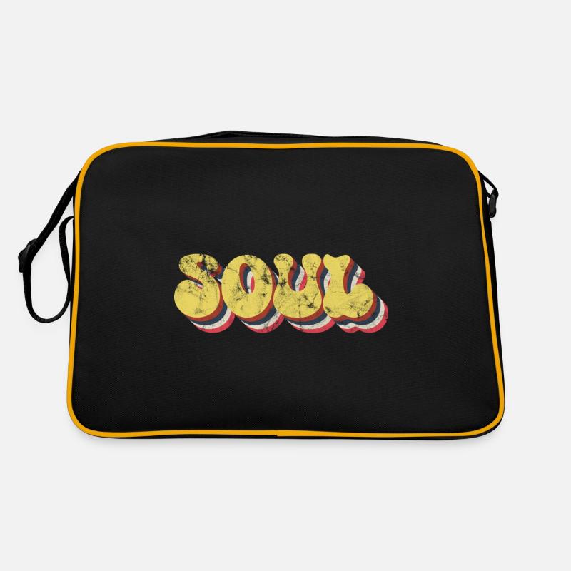 Soul Retro - Retro Tasche - Schwarz/Gold