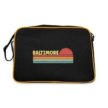 Baltimore - Retro Bag - black/gold - Back