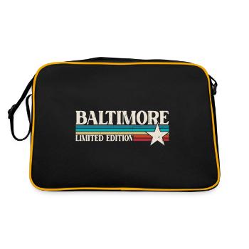 Baltimore - Retro Bag - black/gold - Back