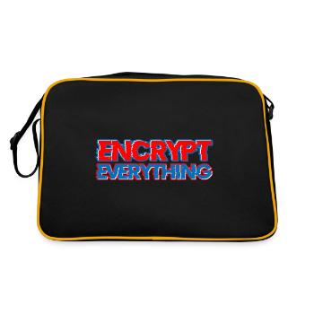 Encrypt Everything 5 - Retro Tasche - Schwarz/Gold - Hinten