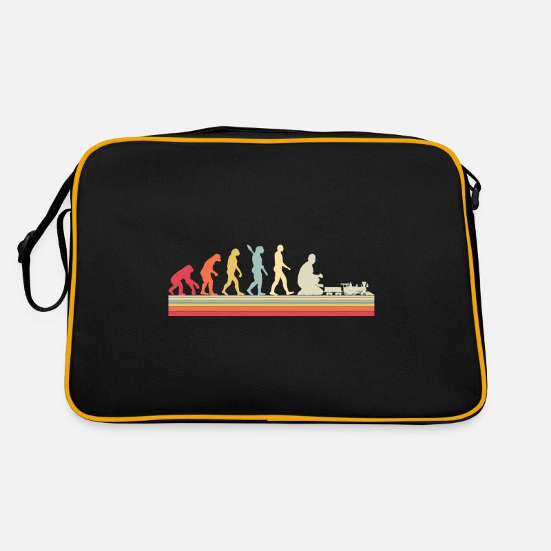 Evolution of Human Train Model Railway Retro Tasche