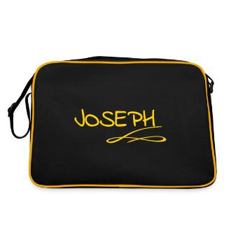 Joseph as a first name - Retro Bag - black/gold - Back