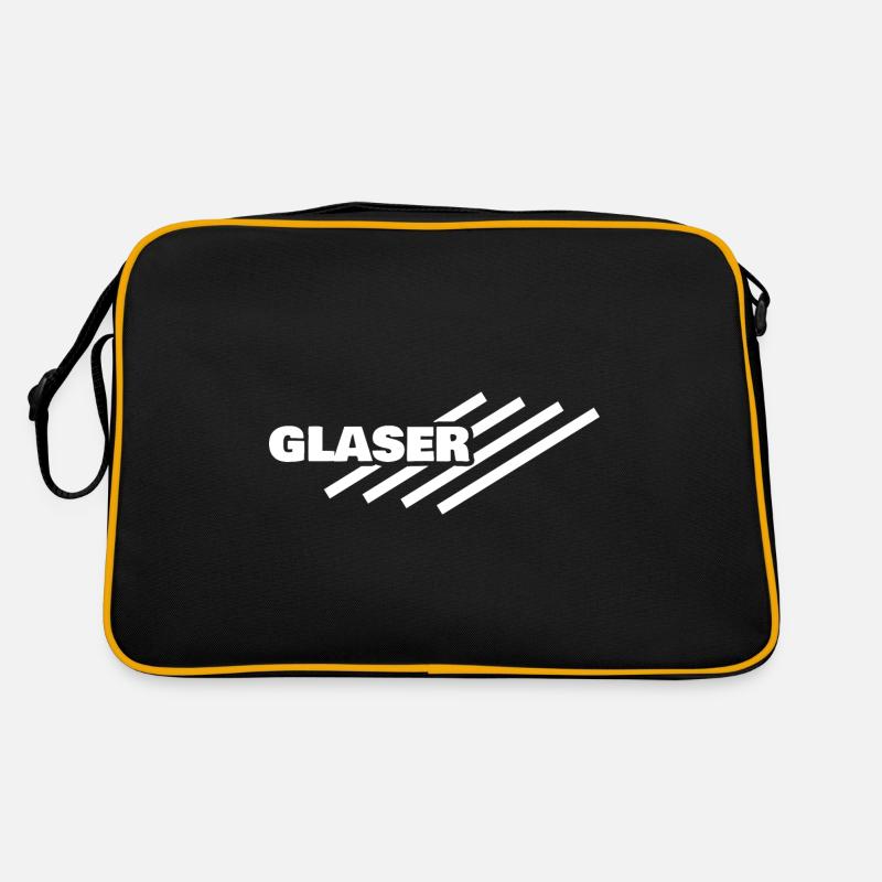 Glaser als Arbeitsplatz Retro Tasche