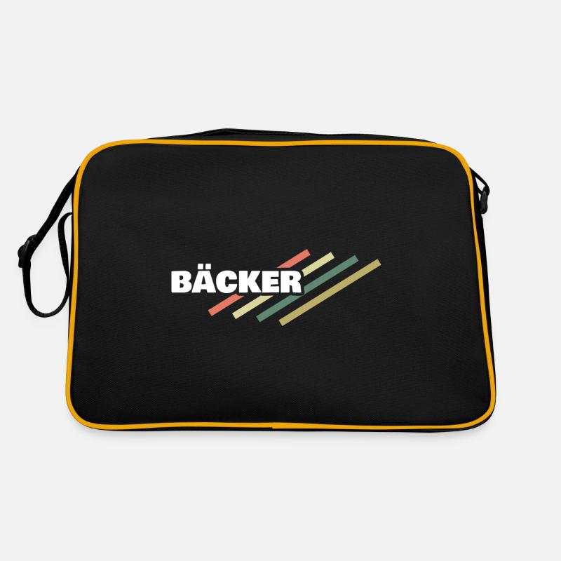 Arbeitsplatz Bäcker Retro Tasche