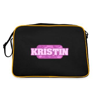 Kristin as Health - Retro Bag - black/gold - Back