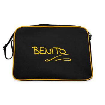 Cadeau pour Benito - Sac Retro - noir/or - Dos