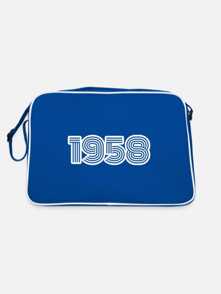 1958 - Retro Bag - blue/white - Back