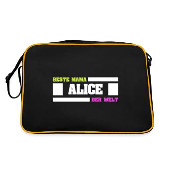 Cadeau pour Alice - Sac Retro - noir/or - Dos