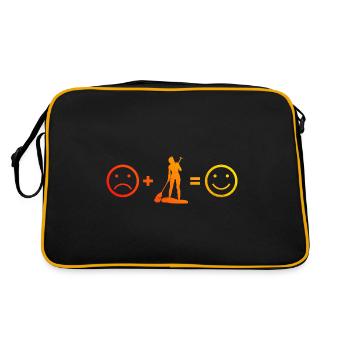 Sup Stand up Paddle Planche à pagaie Standup Paddle - Sac Retro - noir/or - Dos