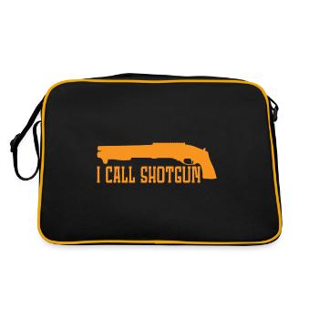I Call Shotgun 8 - Retro Tasche - Schwarz/Gold - Hinten