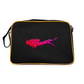Men's Free Dive Diving Women's Diver Diving - Retro Bag - black/gold - Back