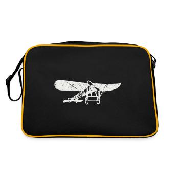 Airplane - Retro Tasche - Schwarz/Gold - Hinten